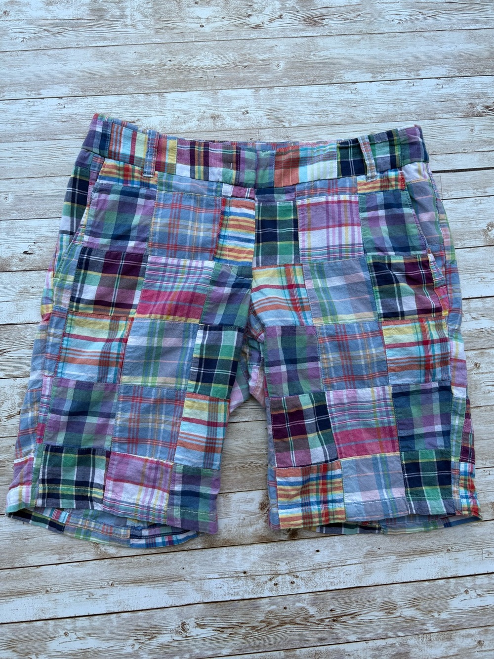 J. Crew Bermuda Outlet Madras Plaid Shorts